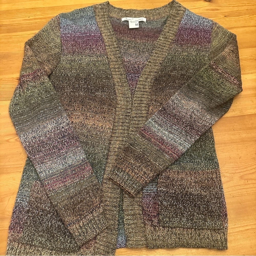 American Rag Multicolor Knit Cardigan Sweater
